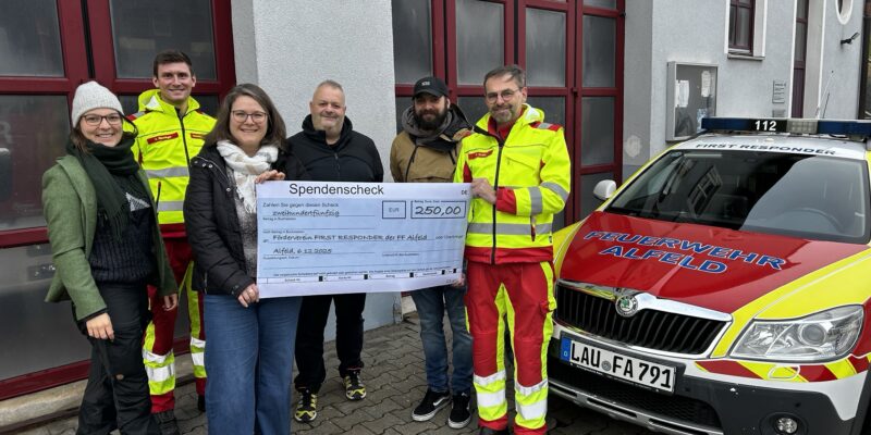 WBA übergibt Spende an die First Responder Alfeld